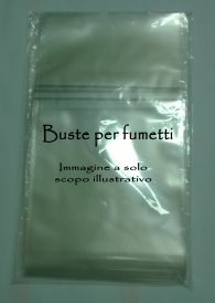 Accessori Fumetti - 100 buste con adesivo per fumetti n.15: 18 x 21,3cm - bonelli maxi
