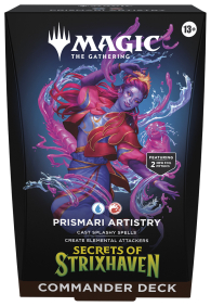 Mazzo commander - i segreti di strixhaven: Talento di prismari - blu/rosso - english