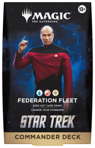 Mazzo commander - star trek: Flotta della federazione - bianco/blu/rosso - english