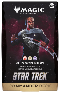 Mazzo commander - star trek: Furia klingon - bianco/nero/rosso - english