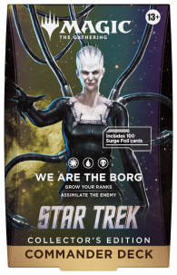Mazzo commander collector - star trek: Noi siamo i borg - bianco/blu/nero - english