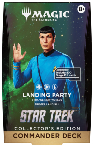 Mazzo commander collector - star trek: Squadra di sbarco - bianco/blu/verde - english