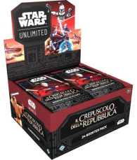 Box star wars unlimited - il crepuscolo della repubblica: 24 buste
